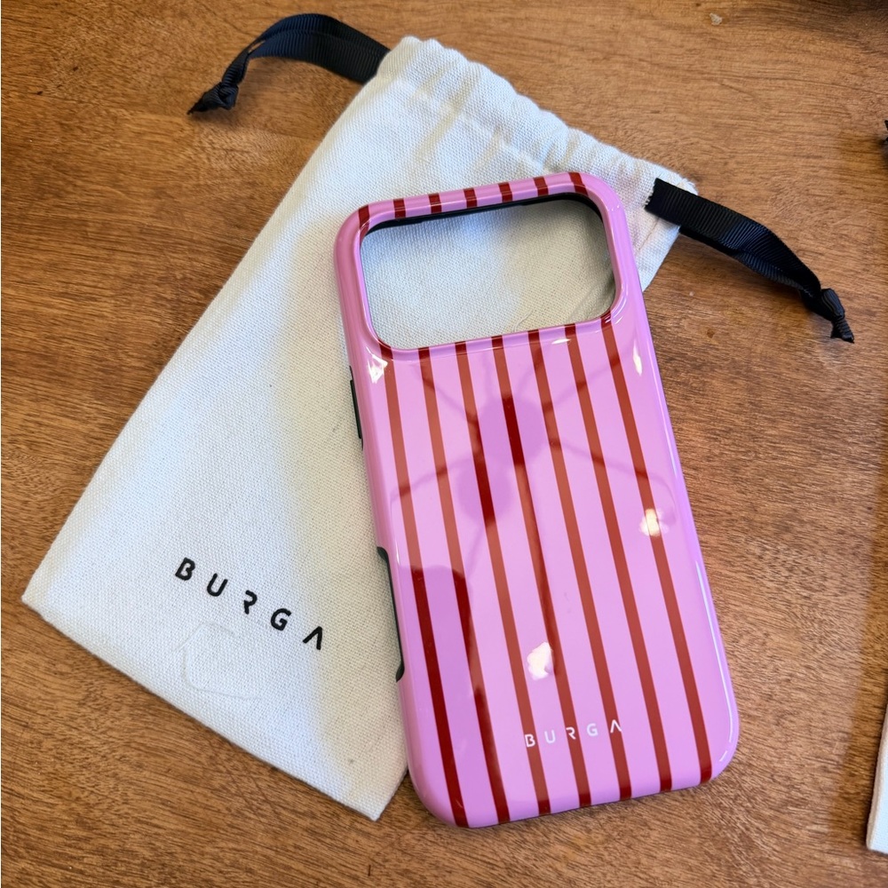 Burga Pink Striped Phone Case